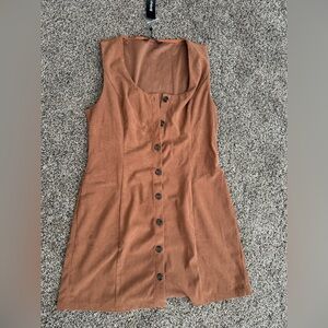 Brown Button-Up Jumper